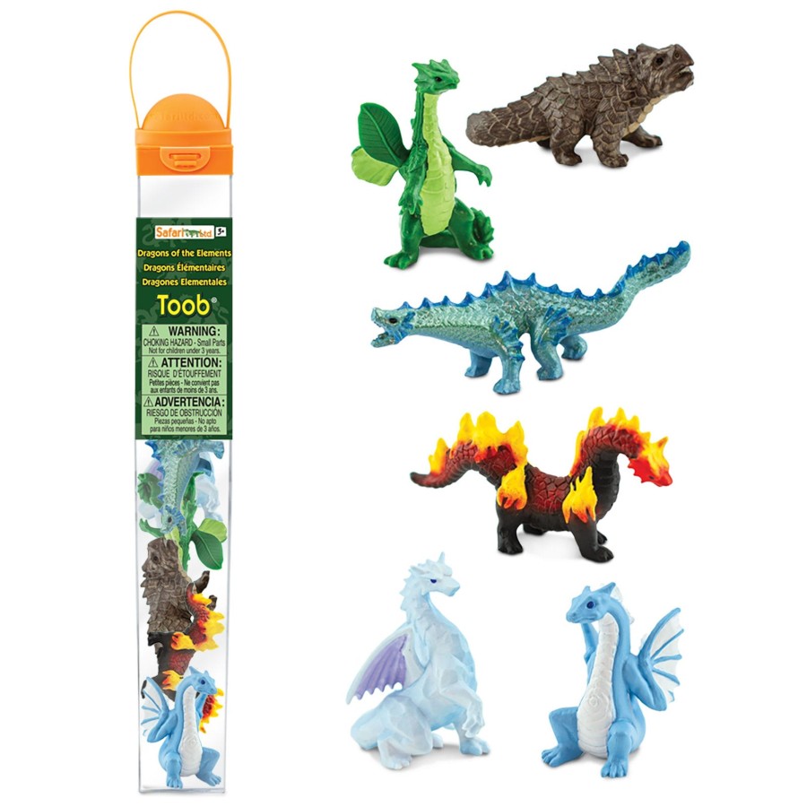 Role Play Educational Toys | Safari Elemental Dragons Toob