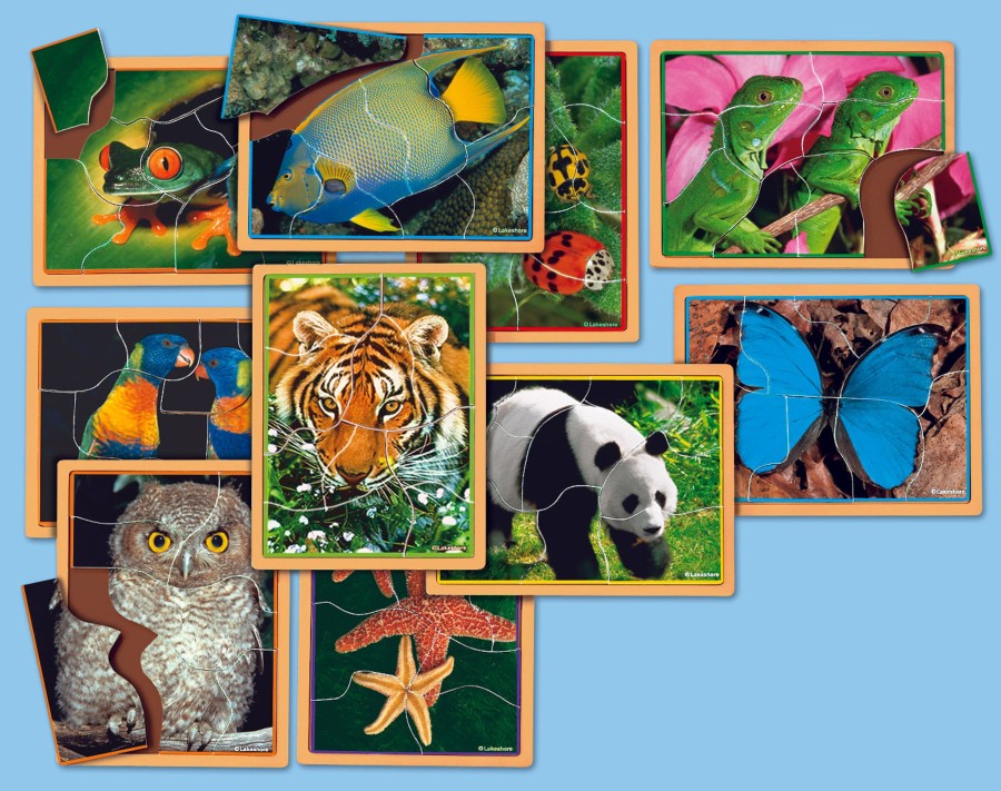 Games And Puzzles Educational Toys | Animals Up Close Puzzle Set