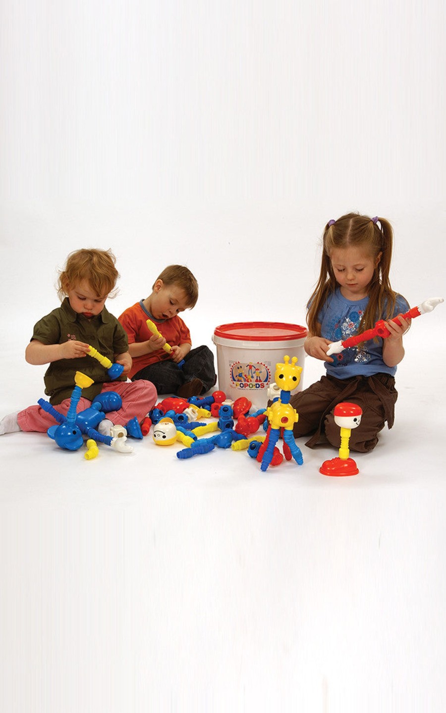 Construction Educational Toys | Popoids 70 Piece Bucket