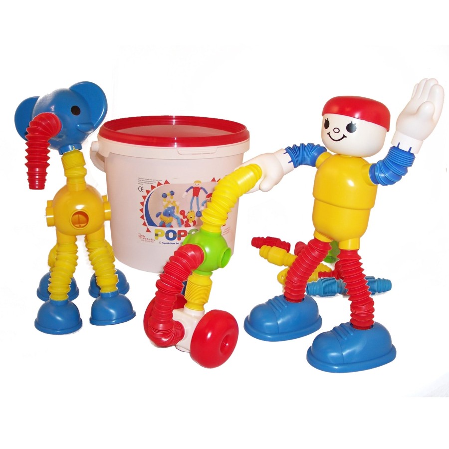 Construction Educational Toys | Popoids 70 Piece Bucket