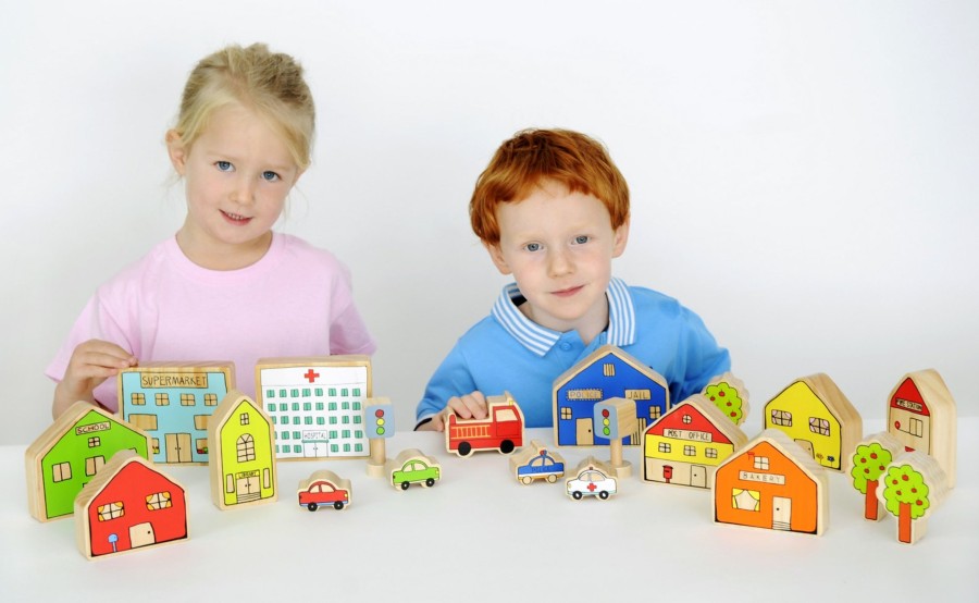 Construction Educational Toys | Village Play Set - 20 Piece