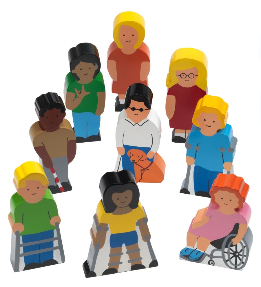 Role Play Educational Toys | Wooden People With Special Needs