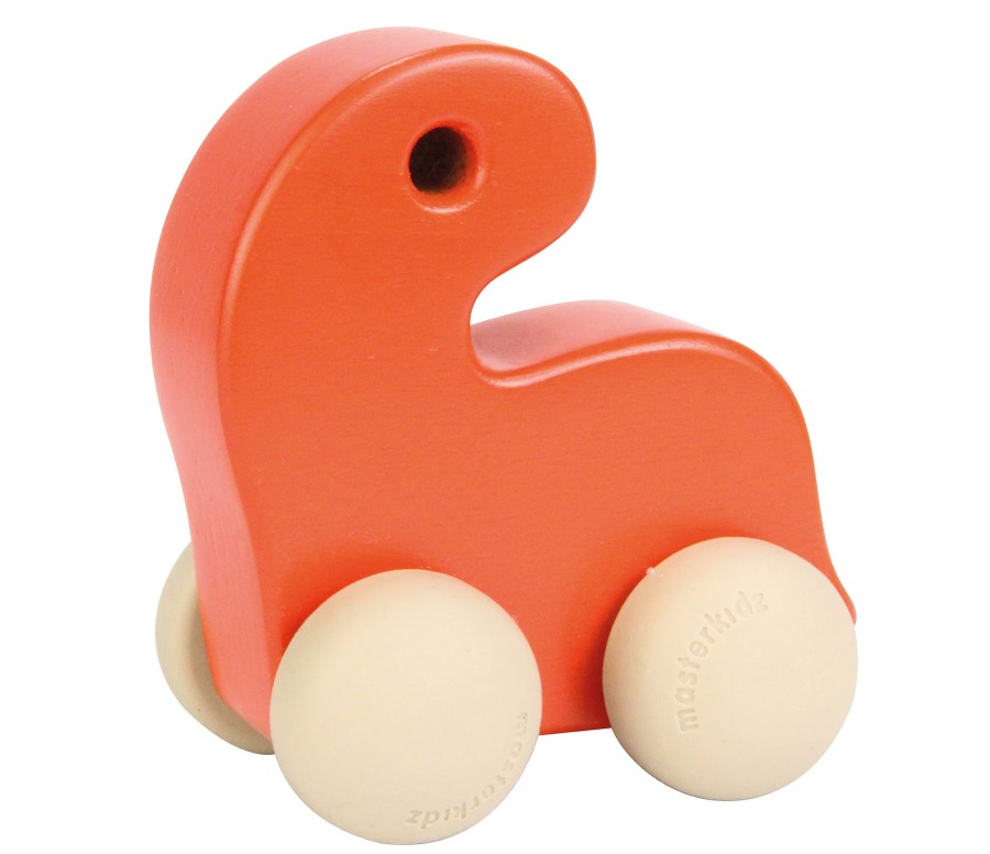 Role Play Educational Toys | Wooden Push Along Toy Dinosaur