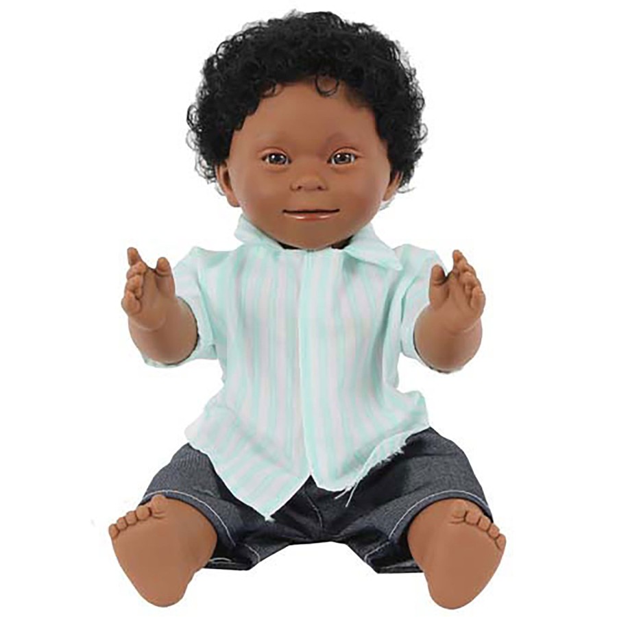 Down Syndrome Educational Toys | Boy Doll With Down Syndrome With Dark Skin