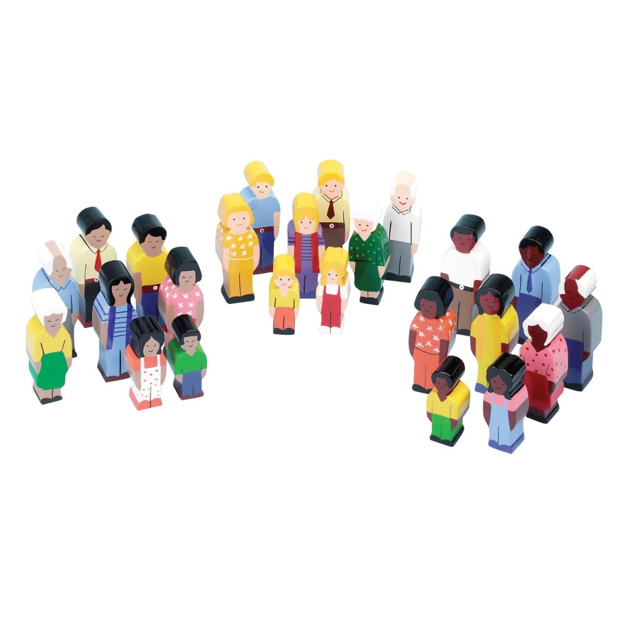 Role Play Educational Toys | Wooden People Of The World Play Set