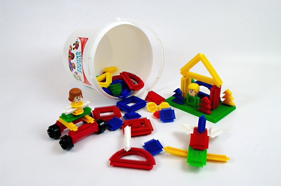 Construction EdEssentials | Stickle Bricks My First Bucket