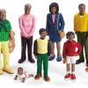 Role Play Educational Toys | African Block People - Set Of 8