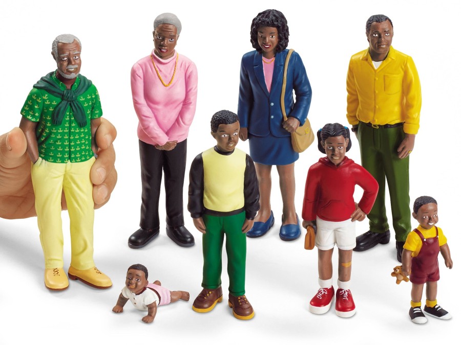 Role Play Educational Toys | African Block People - Set Of 8