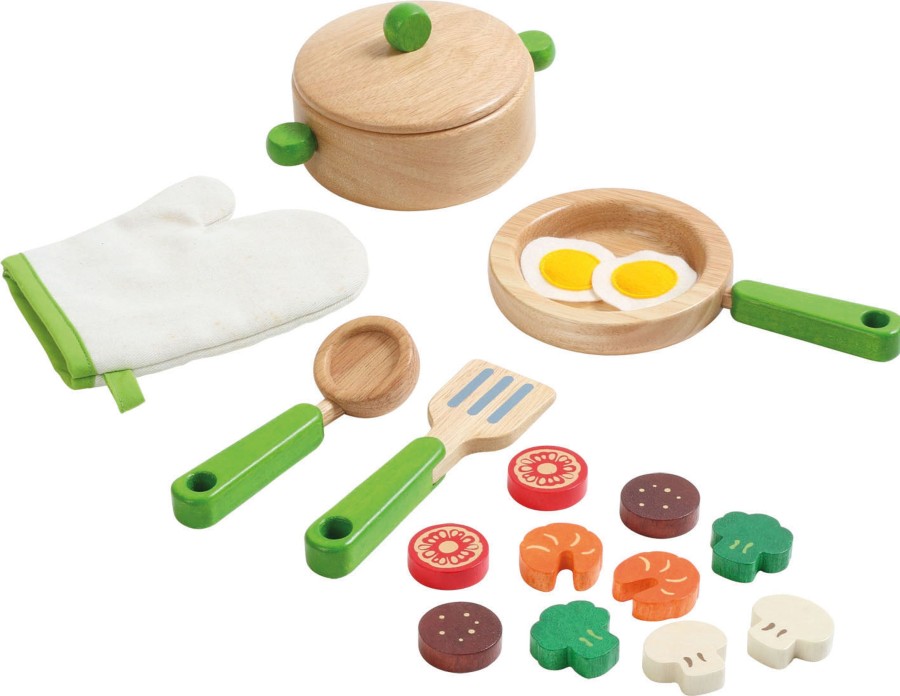 Role Play Educational Toys | Wooden Kitchenware Set