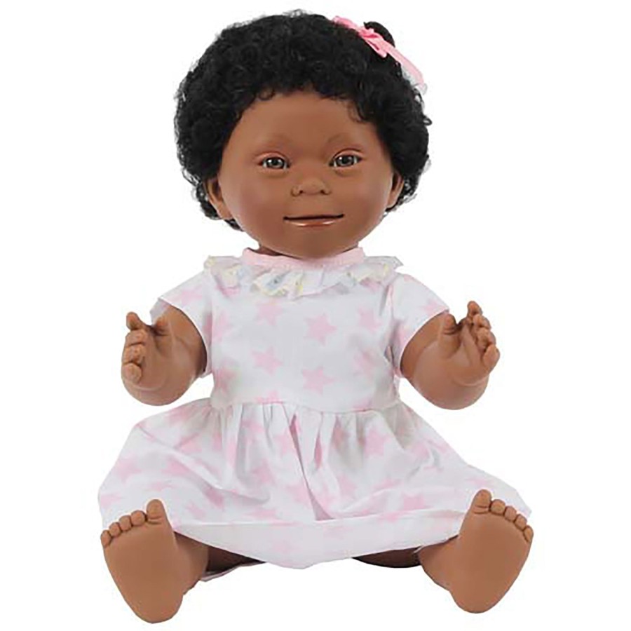 Role Play Educational Toys | Girl Doll With Down Syndrome With Dark Skin