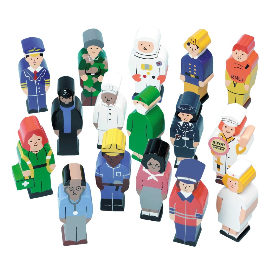 Role Play Educational Toys | Wooden Occupations Set