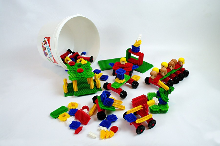 Construction Flair | Stickle Bricks Mobile Set - 154 Pcs