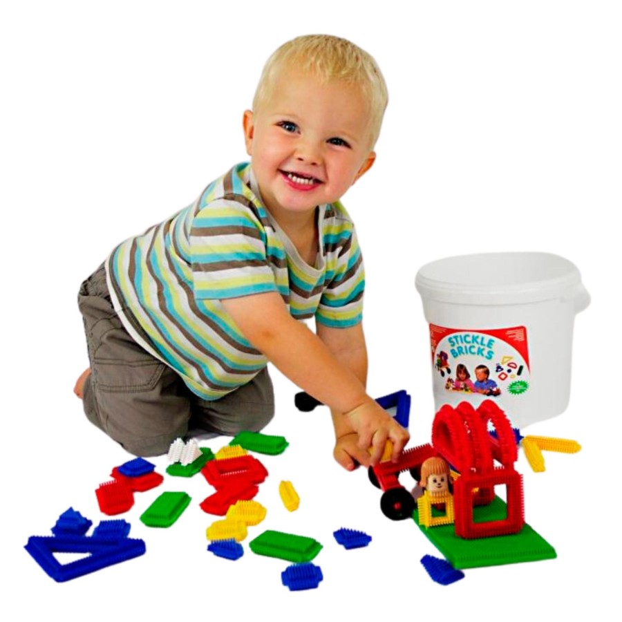 Construction EdEssentials | Stickle Bricks Baby Bucket