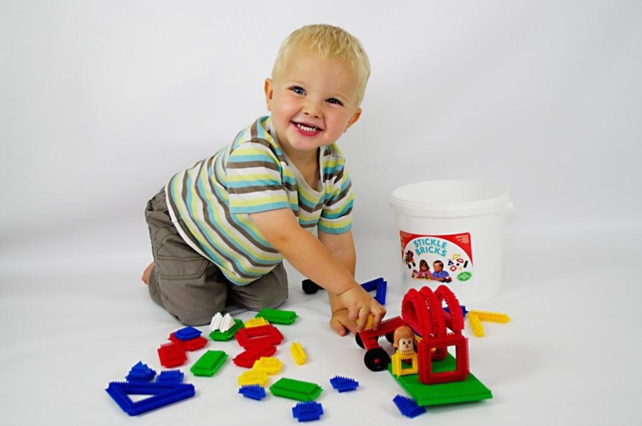 Construction EdEssentials | Stickle Bricks Baby Bucket