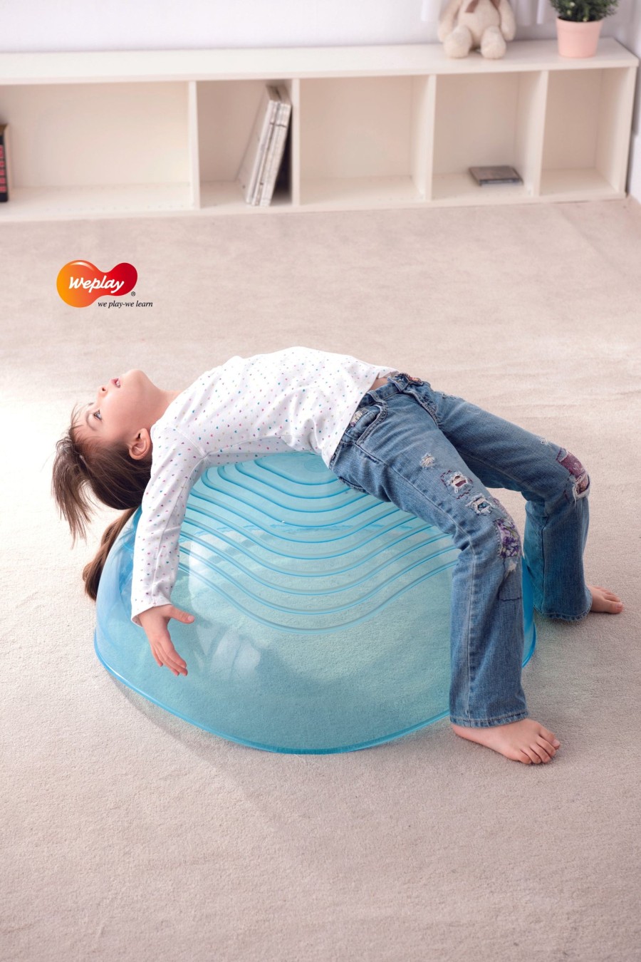 Balance Weplay | Rocking Bowl - Clear Blue