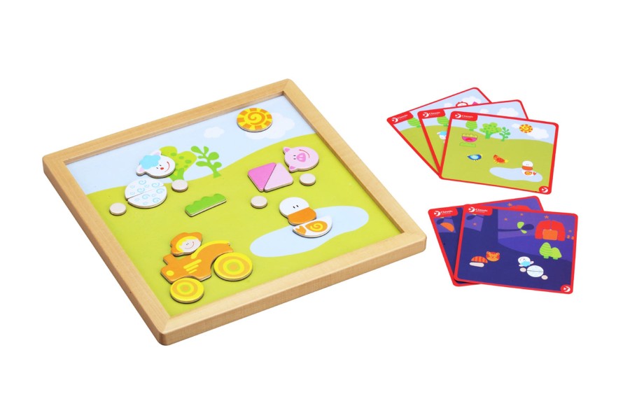 Wooden Classic World | Classic World Farm Magnetic Activity Box