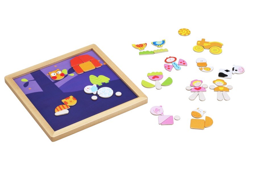 Wooden Classic World | Classic World Farm Magnetic Activity Box