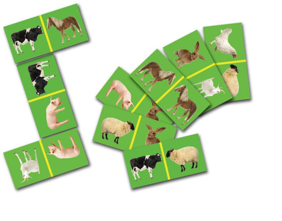 Games And Puzzles Educational Toys | Farm Animal Dominoes