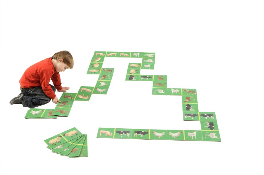 Games And Puzzles Educational Toys | Farm Animal Dominoes