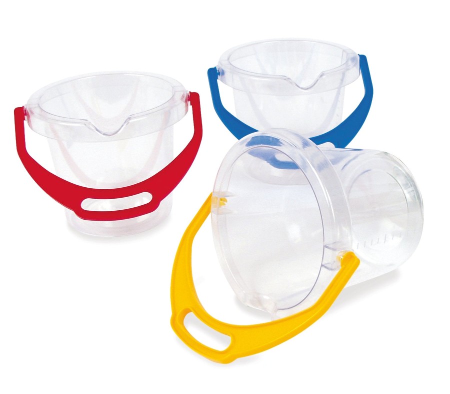 Role Play Educational Toys | Set Of 3 Transparent Buckets