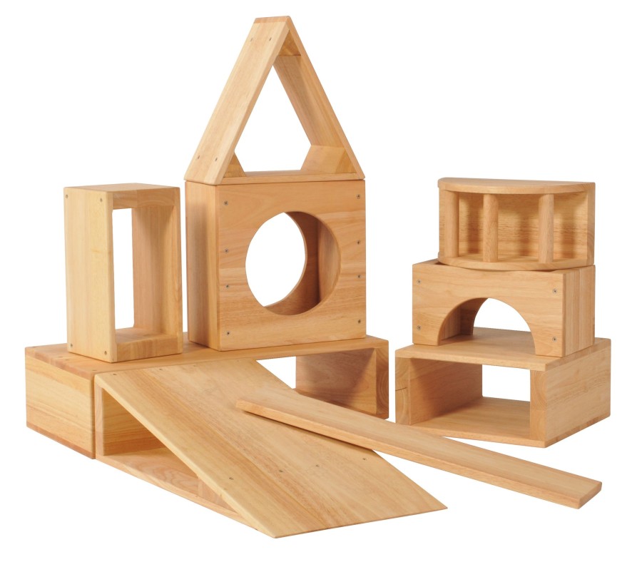 Construction Educational Toys | Hollow Block Set - 14 Pieces