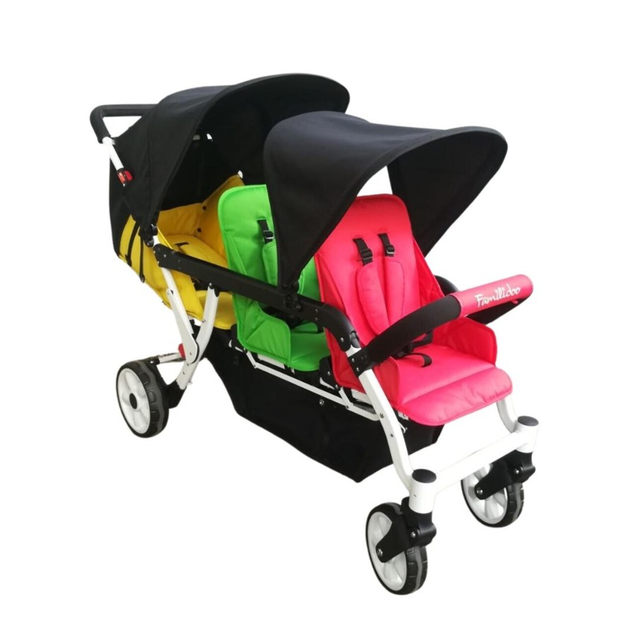 Pushchairs Familidoo | Familidoo 3 Seater Stroller