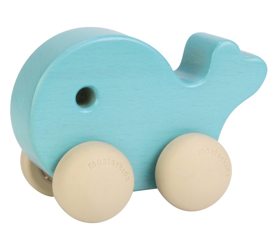 Role Play Educational Toys | Wooden Push Along Toy Whale