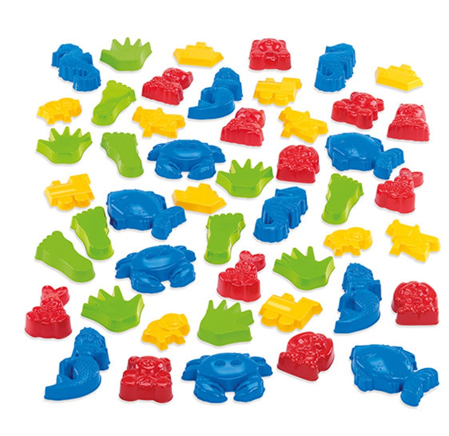 Role Play Educational Toys | 48 Pc Assorted Sand Moulds