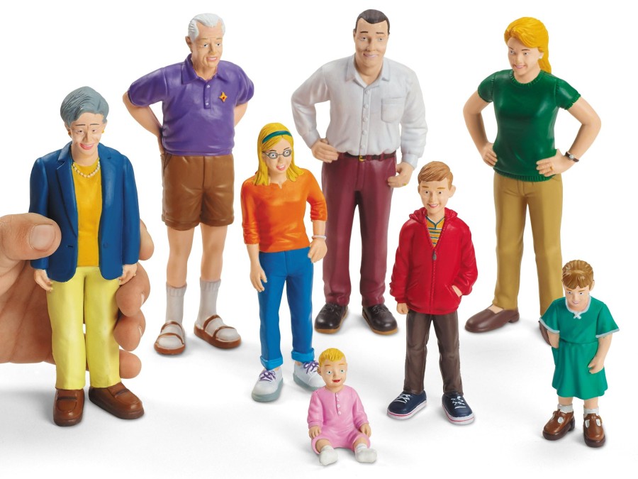 Role Play Educational Toys | European Block People - Set Of 8